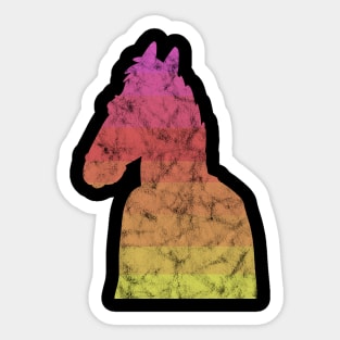 Bojack Sunset Classic - Vintage Distressed Sticker